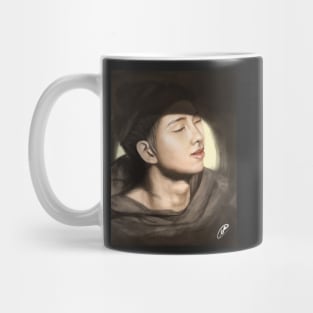 RM (BTS) - portrait in brown Mug